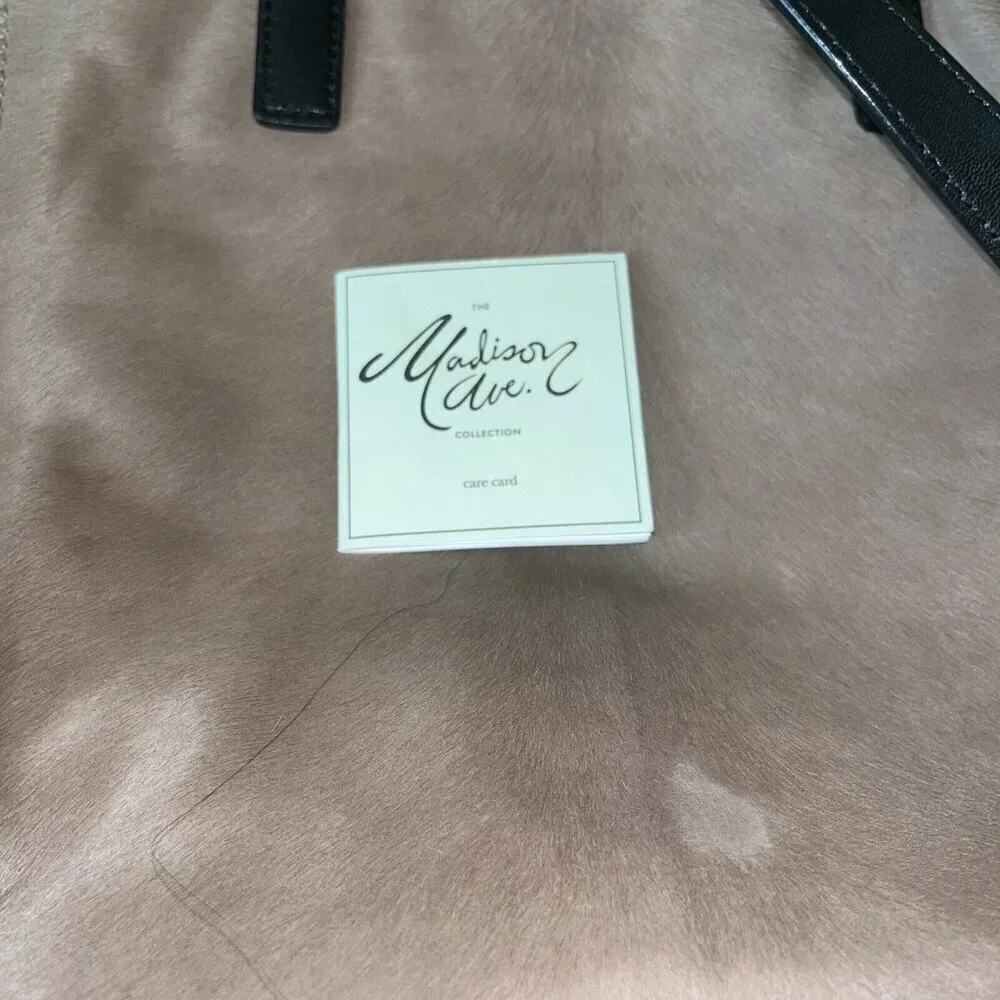 Kate Spade Madison Avenue Collection hair on Leather Tote boho western